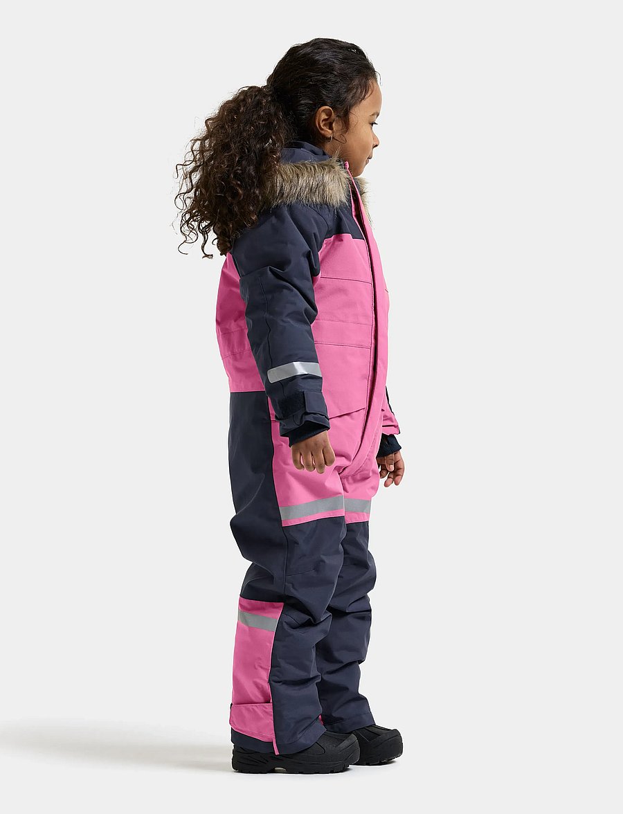 Didriksons - Bjärven Kids' Coverall - outerwear - heather pink - 5