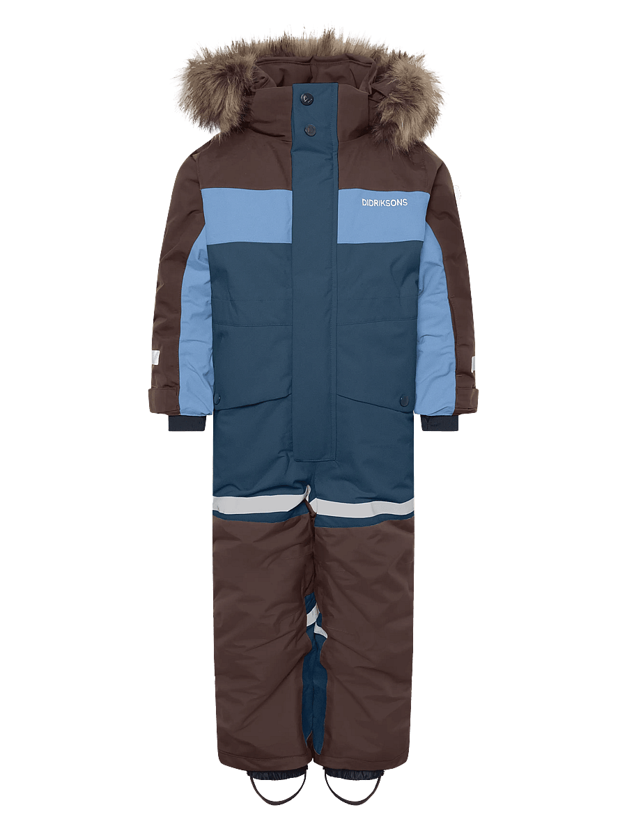 Didriksons - Bjärven Kids' Coverall - outerwear - mountain blue - 1