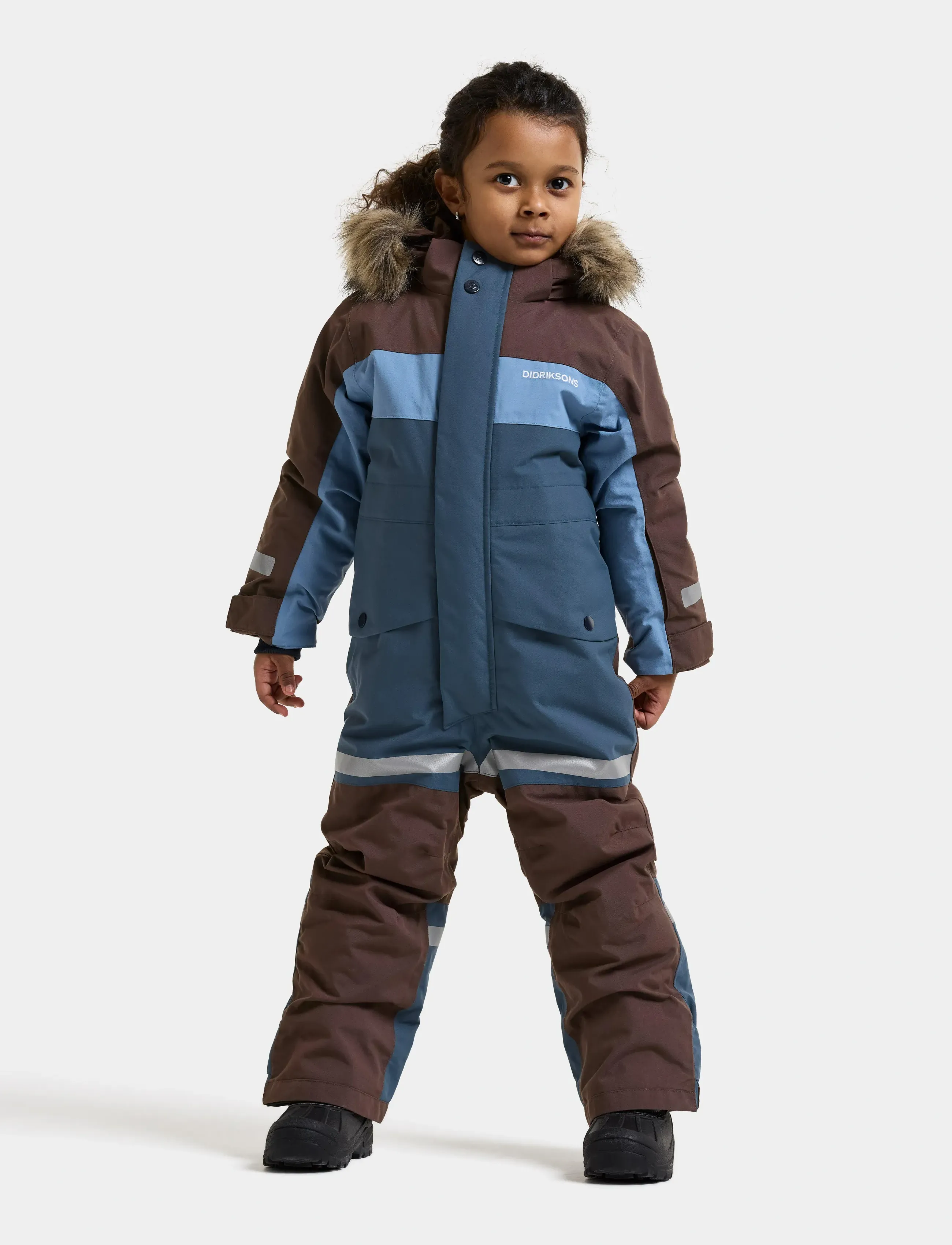 Didriksons Bjärven Kids' Coverall - Didriksons - MOUNTAIN BLUE / blue