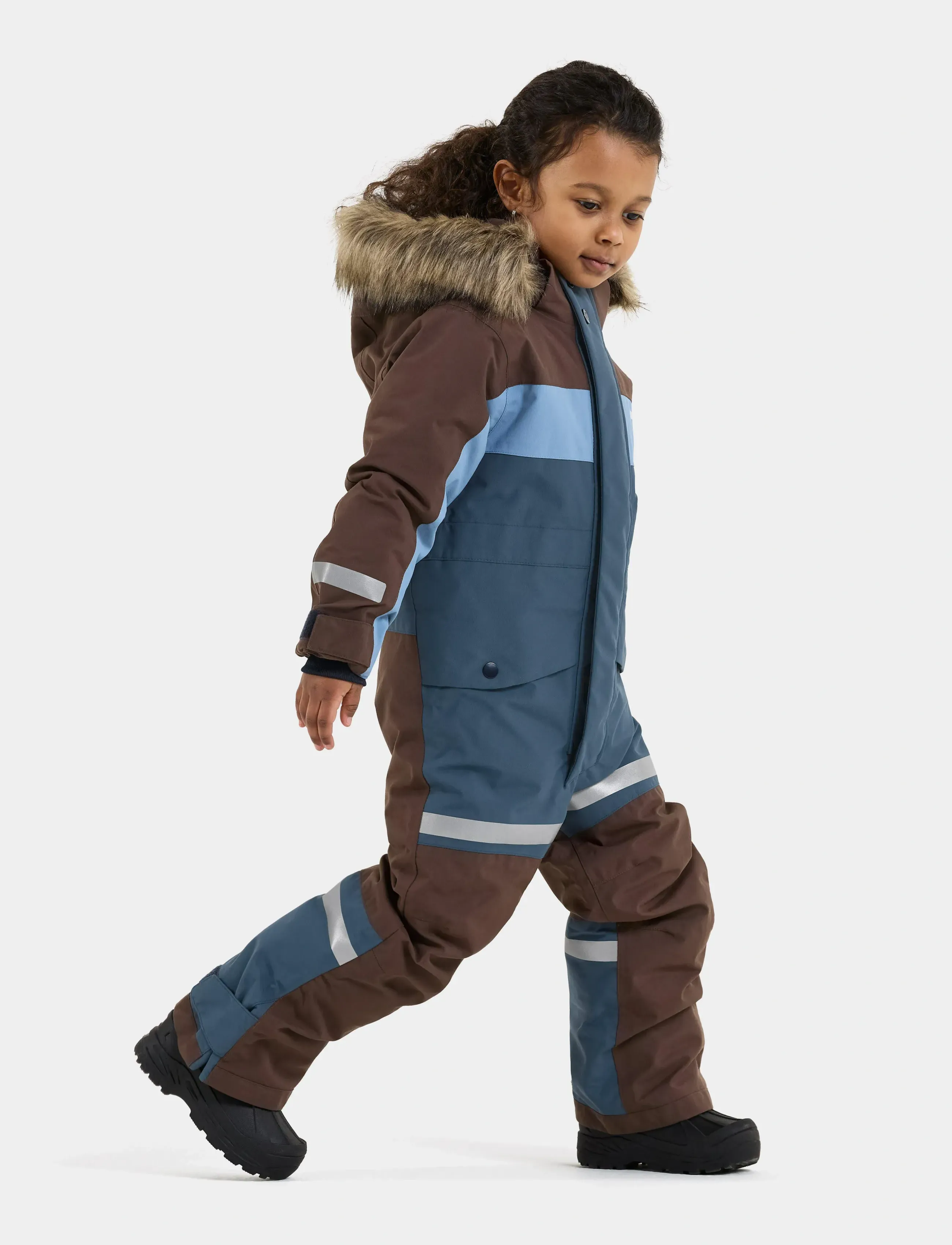 Didriksons - Bjärven Kids' Coverall - outerwear - mountain blue - 4