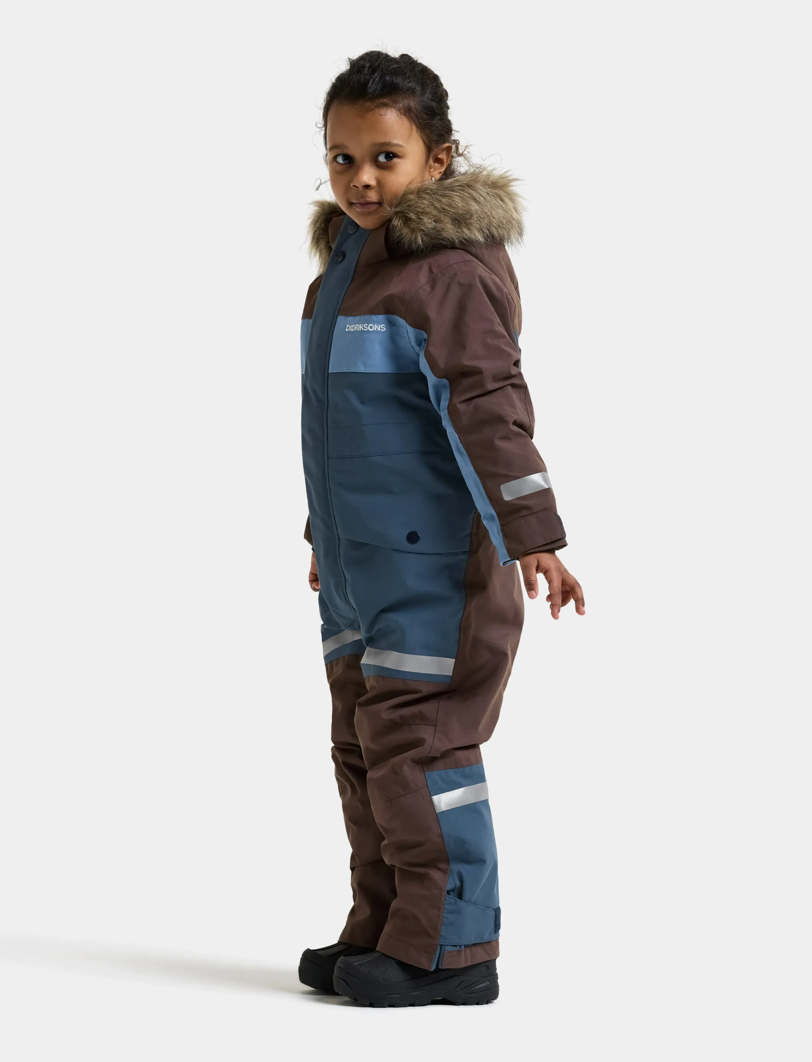 Didriksons - Bjärven Kids' Coverall - outerwear - mountain blue - 5