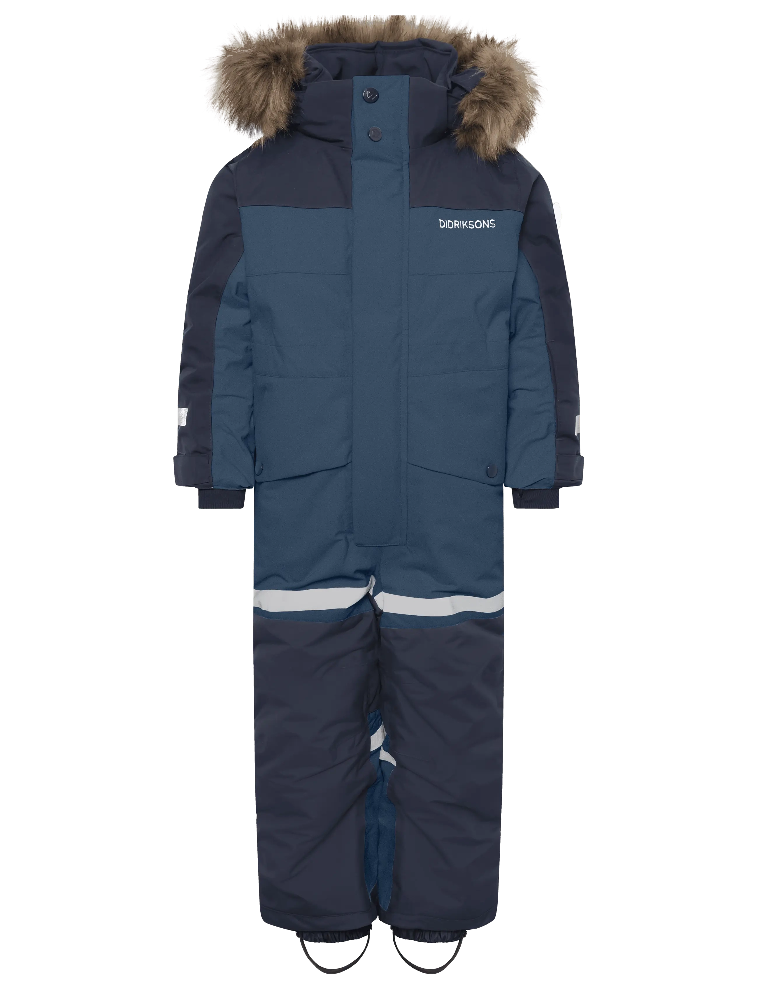 Didriksons - Bjärven Kids' Coverall - outdoor - navy - 1