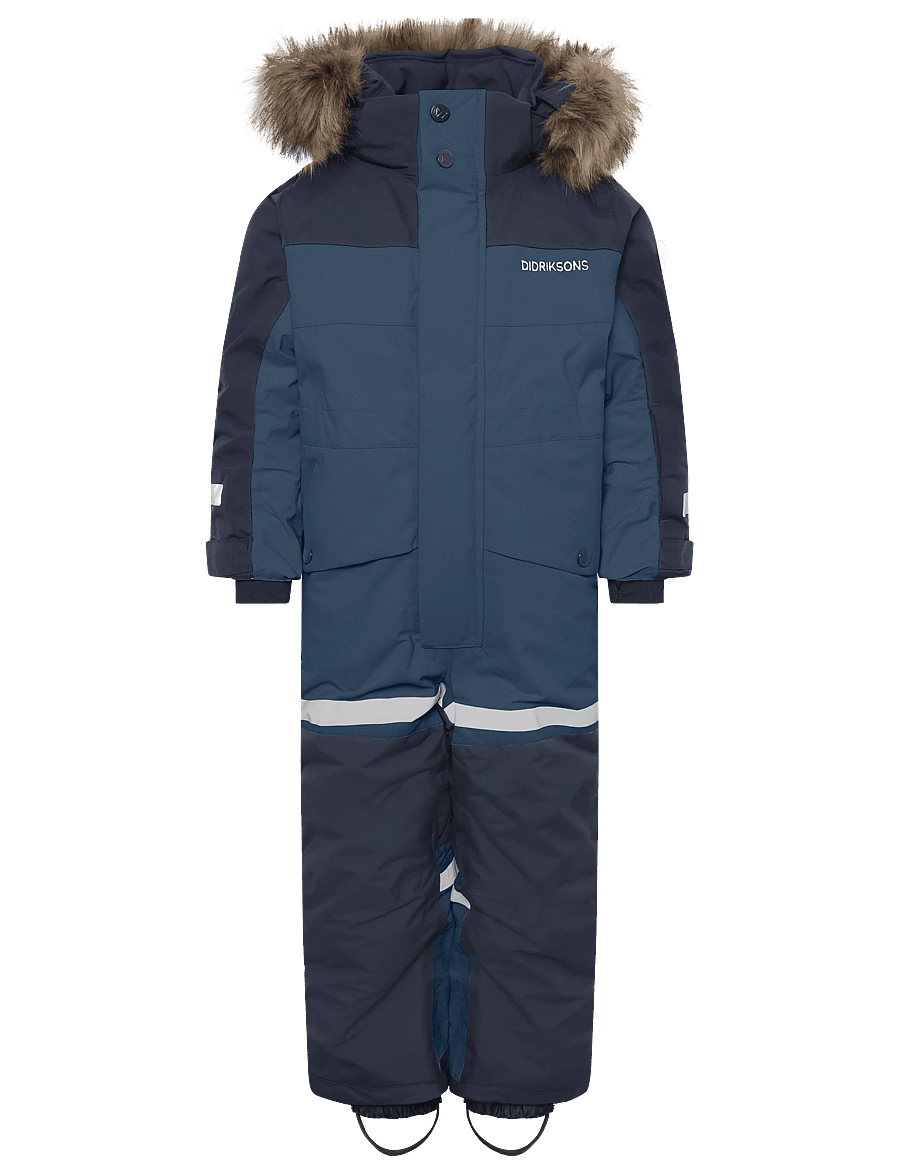 Didriksons - Bjärven Kids' Coverall - outdoor - navy - 1