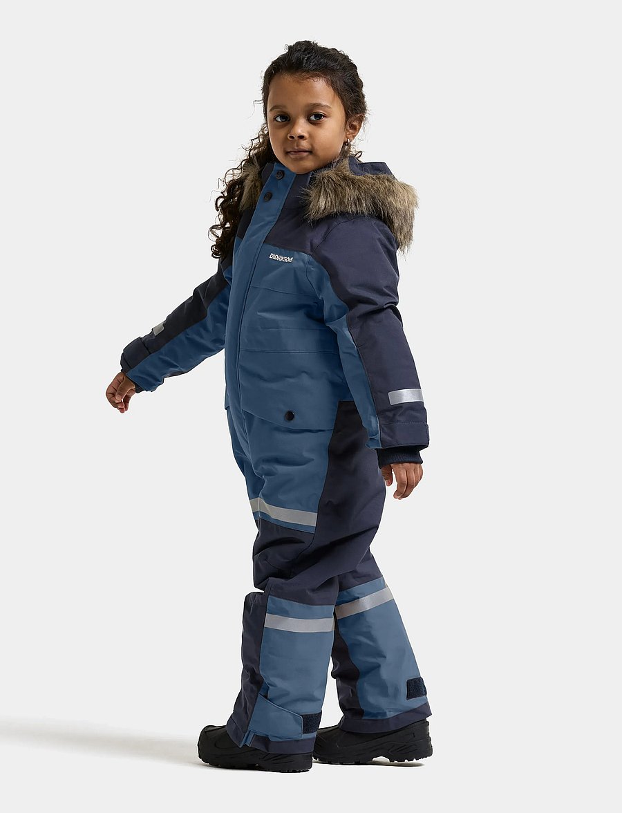 Didriksons - Bjärven Kids' Coverall - outdoor - navy - 3
