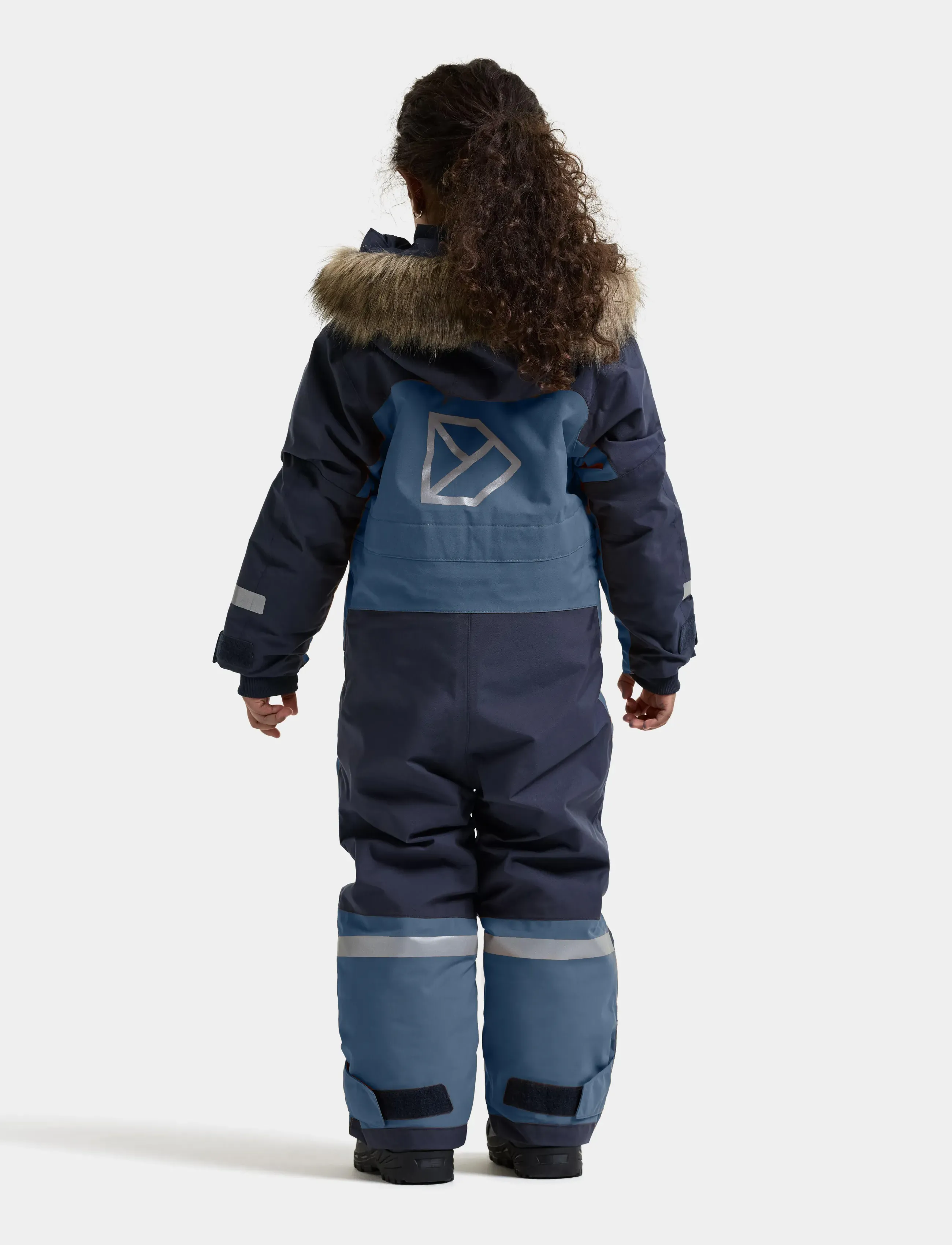 Didriksons - Bjärven Kids' Coverall - outdoor - navy - 4