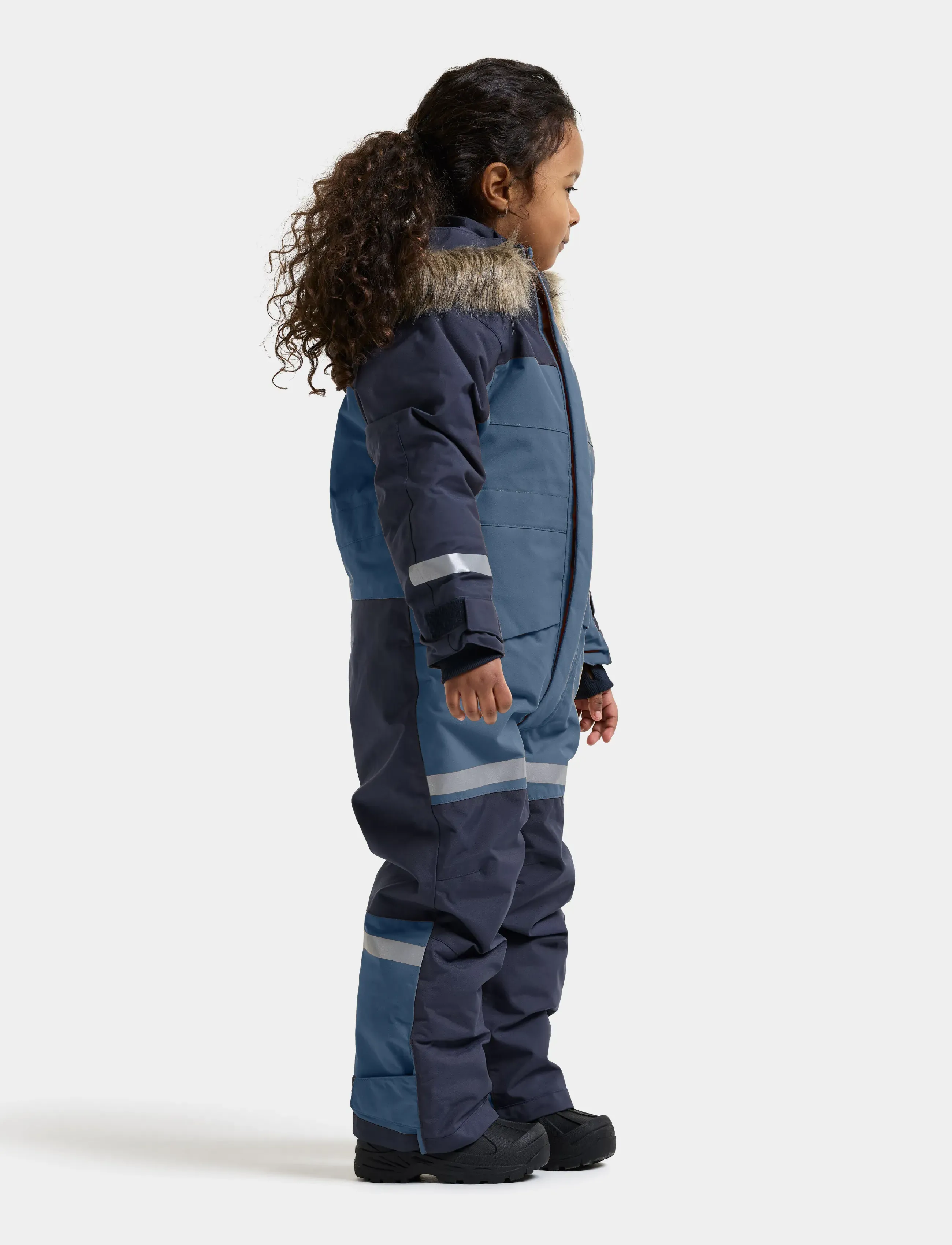 Didriksons - Bjärven Kids' Coverall - outdoor - navy - 5