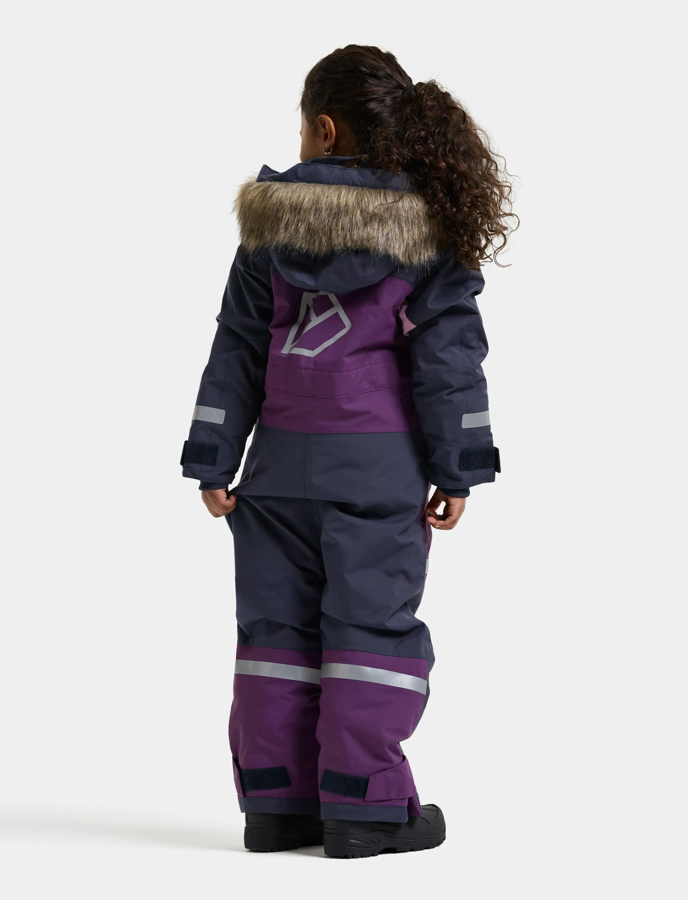 Didriksons - Bjärven Kids' Coverall - virsdrēbes - northen purple - 3