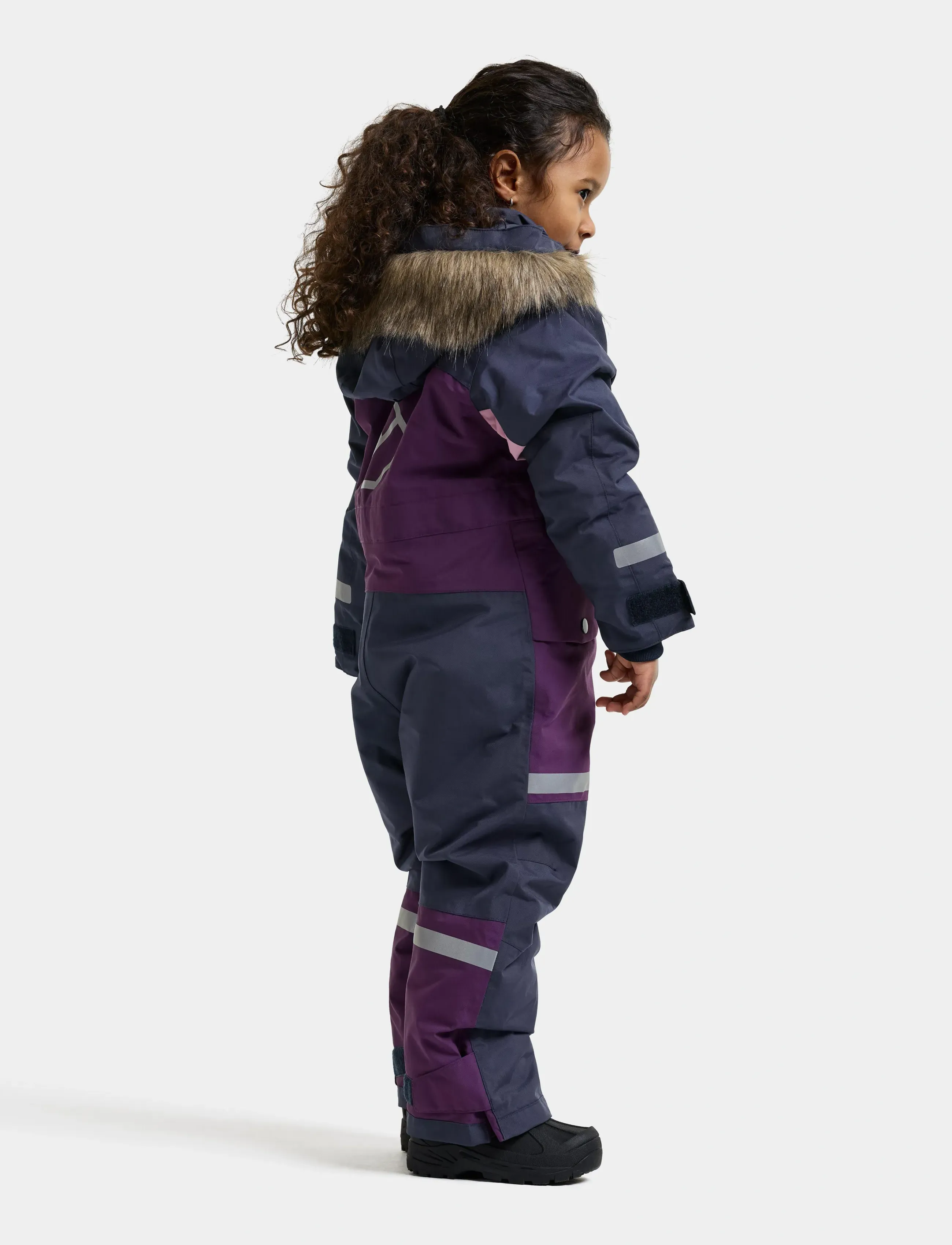 Didriksons - Bjärven Kids' Coverall - virsdrēbes - northen purple - 4