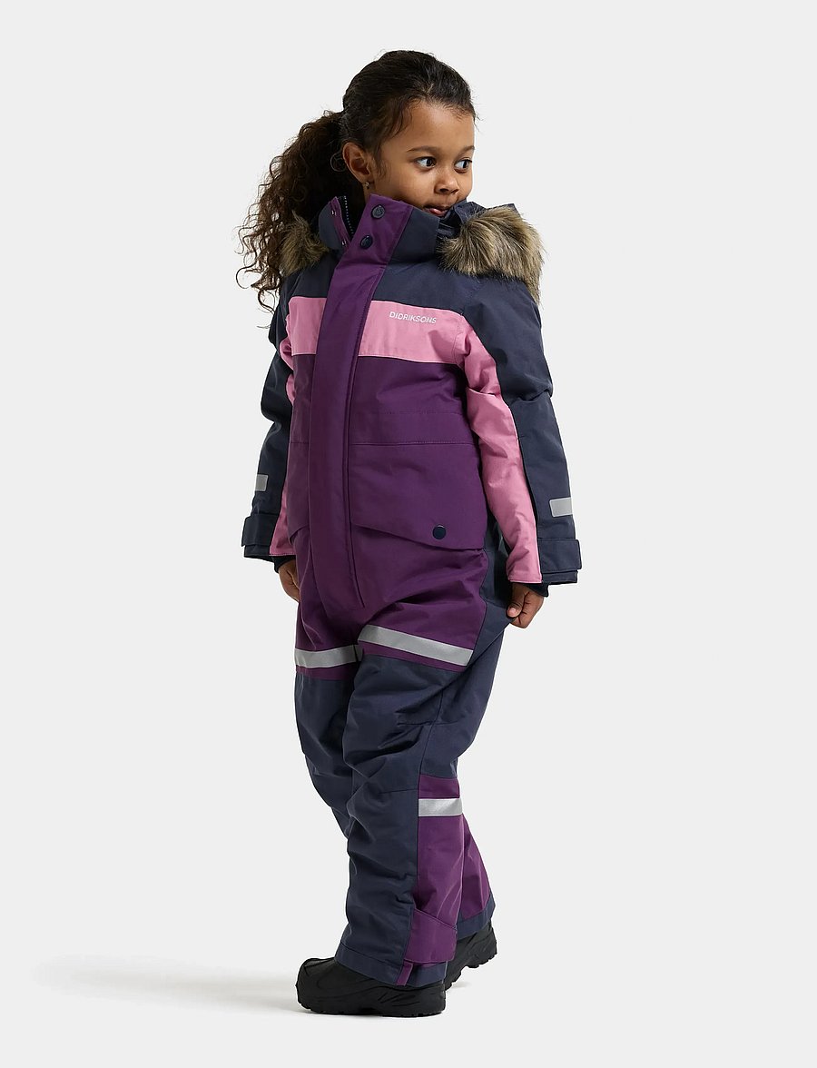 Didriksons - Bjärven Kids' Coverall - virsdrēbes - northen purple - 5