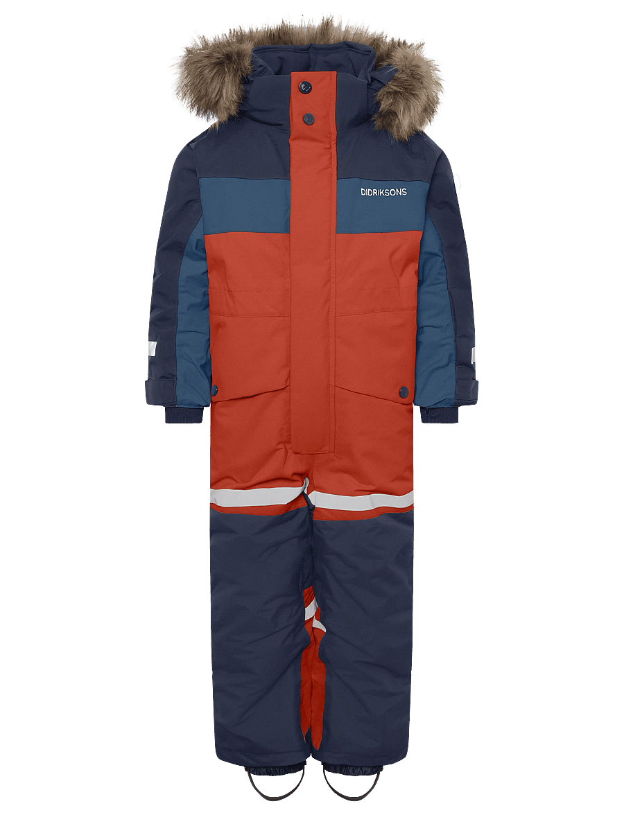 Didriksons - Bjärven Kids' Coverall - overtøj - rust - 1