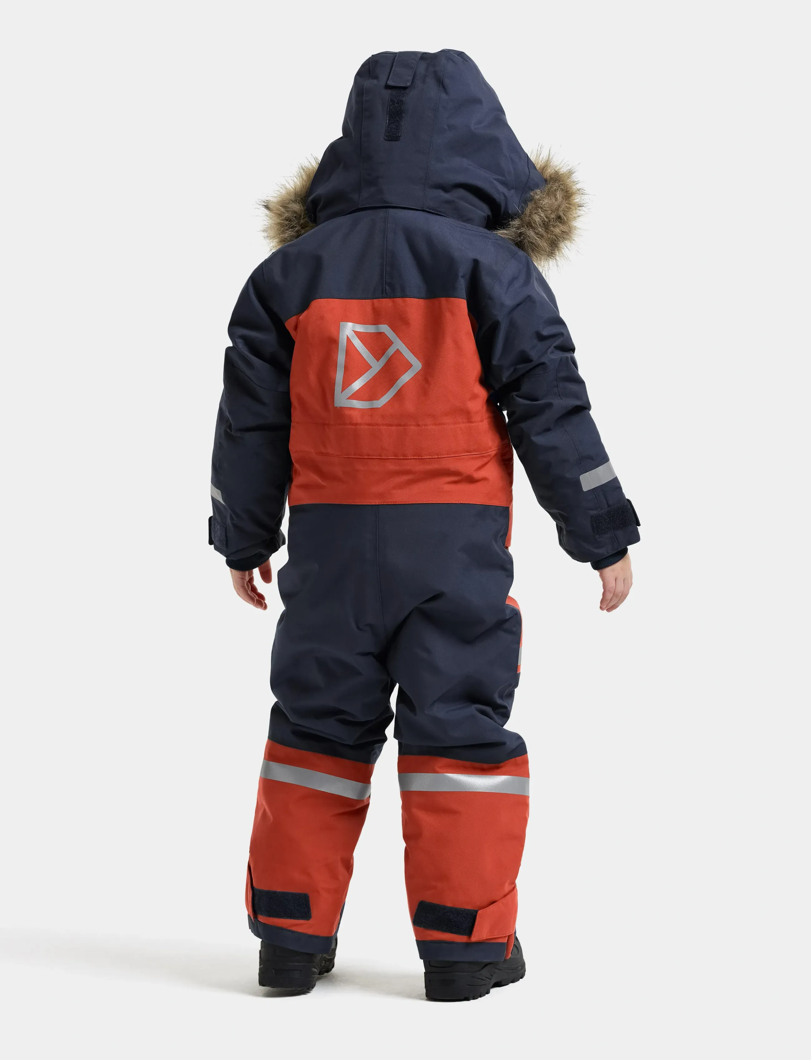 Didriksons - Bjärven Kids' Coverall - overtøj - rust - 4