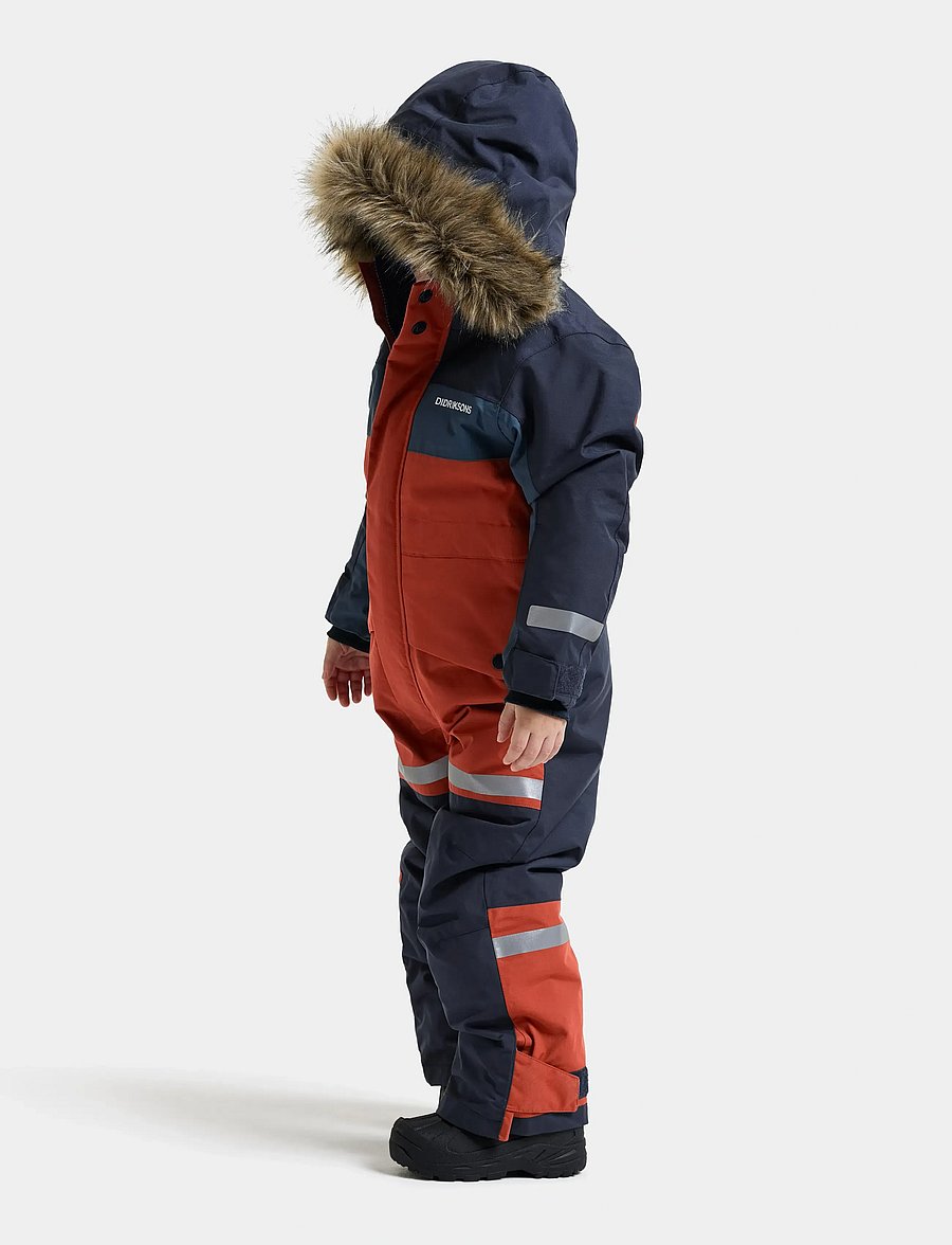 Didriksons - Bjärven Kids' Coverall - overtøj - rust - 5