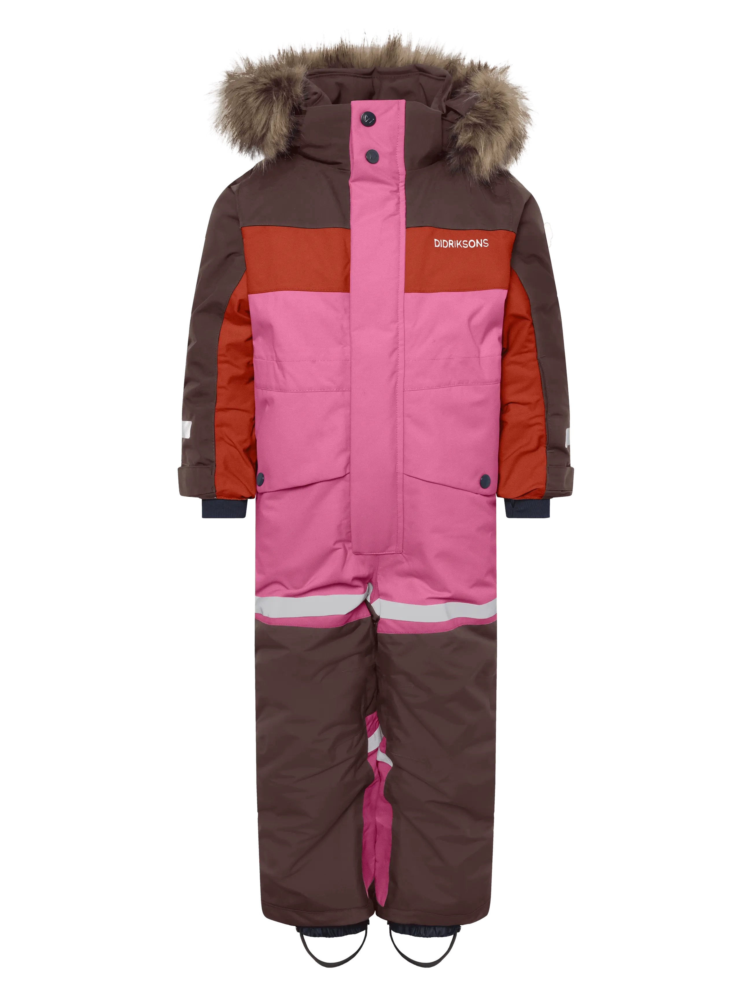 Didriksons Bjärven Kids' Coverall - Kombinezoni - SHADOW BROWN / brown