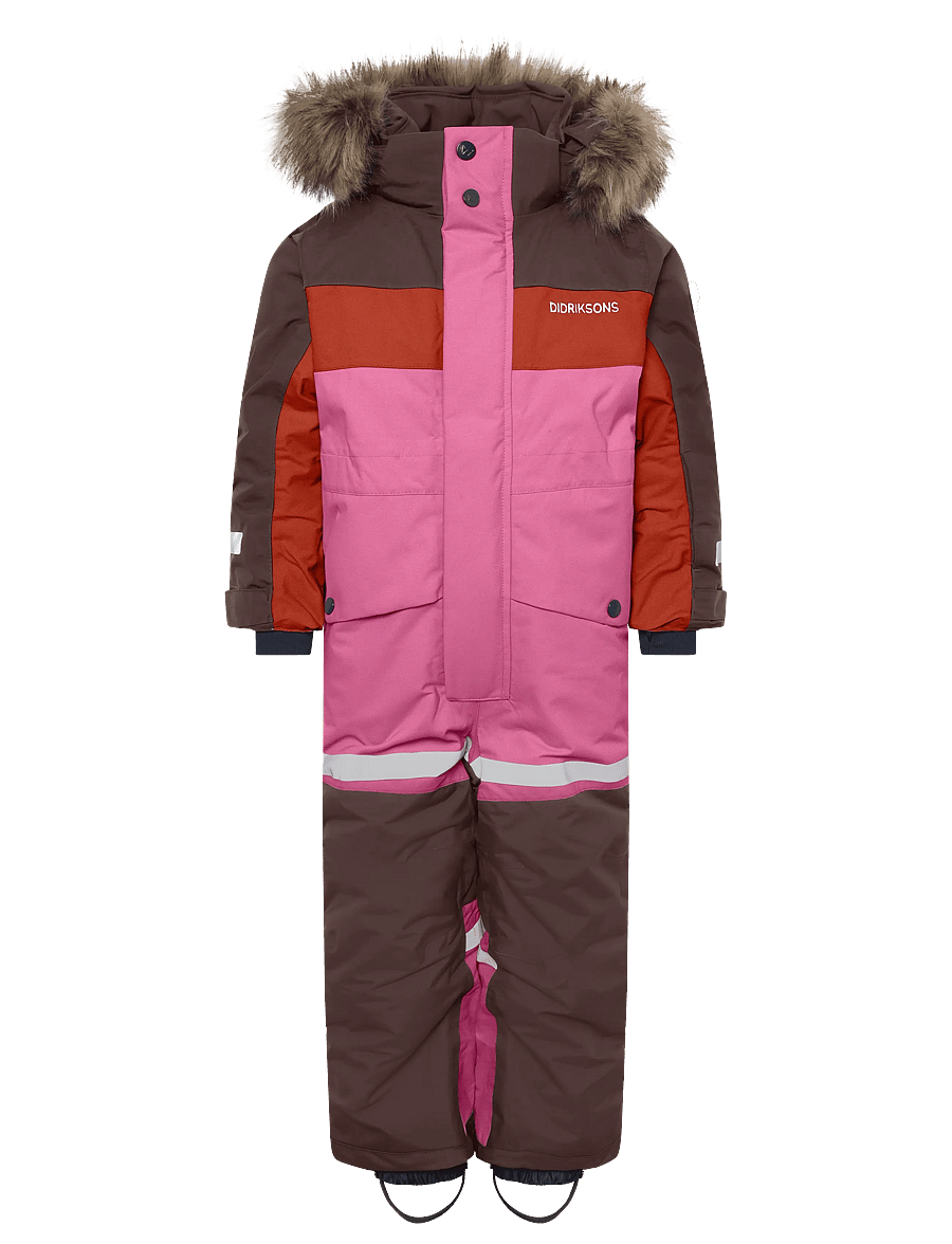 Didriksons - Bjärven Kids' Coverall - outerwear - shadow brown - 1