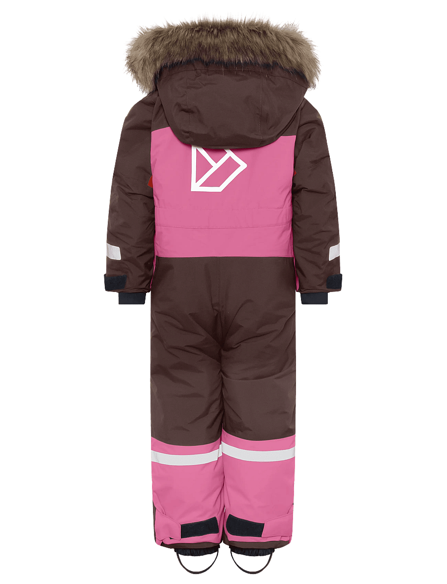 Didriksons - Bjärven Kids' Coverall - outerwear - shadow brown - 2