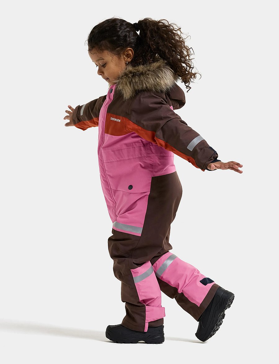 Didriksons - Bjärven Kids' Coverall - outerwear - shadow brown - 3