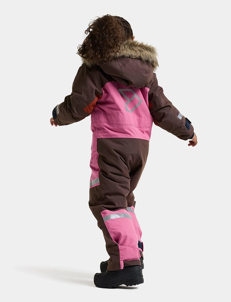 Didriksons - Bjärven Kids' Coverall - outerwear - shadow brown - 4