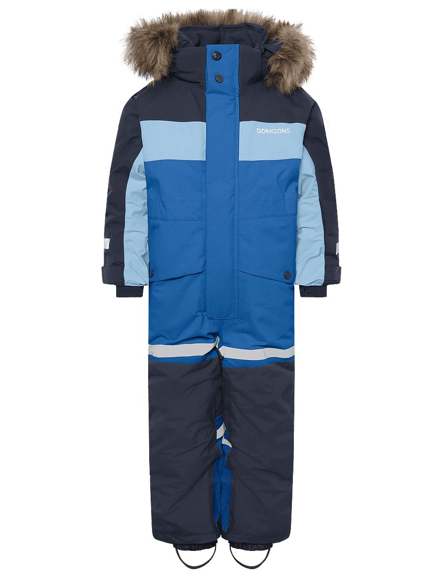 Didriksons - Bjärven Kids' Coverall - outerwear - ultramarine - 1