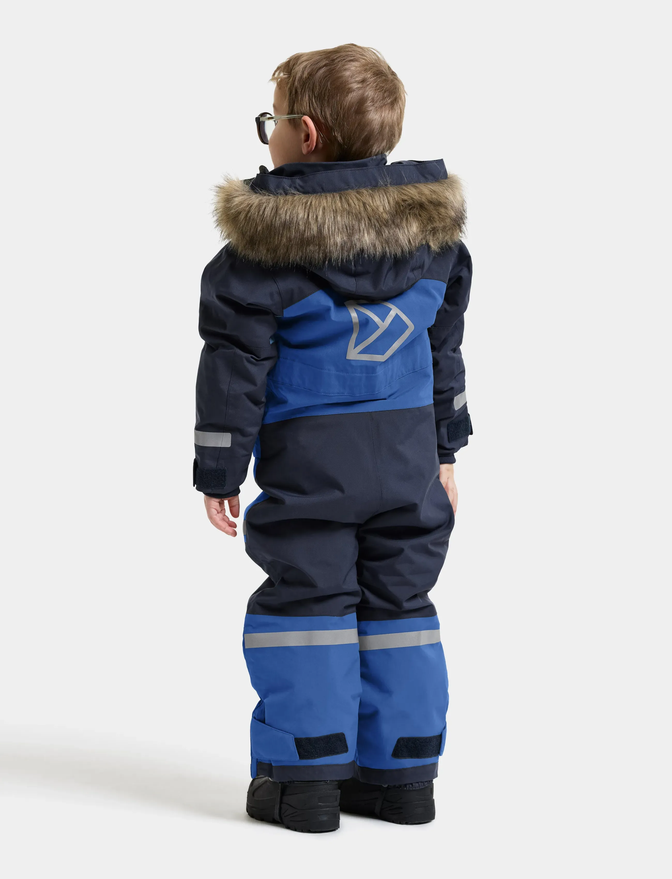 Didriksons - Bjärven Kids' Coverall - outerwear - ultramarine - 3