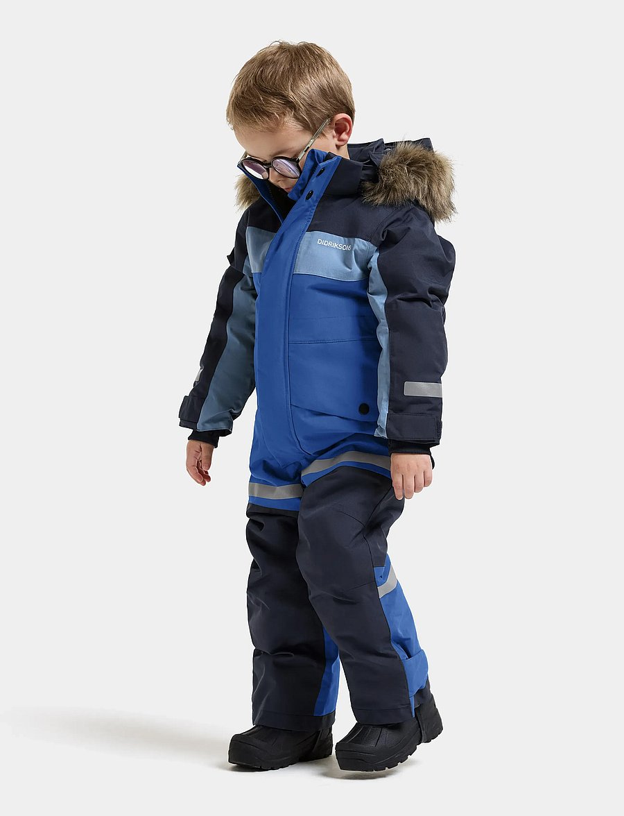 Didriksons - Bjärven Kids' Coverall - outerwear - ultramarine - 4