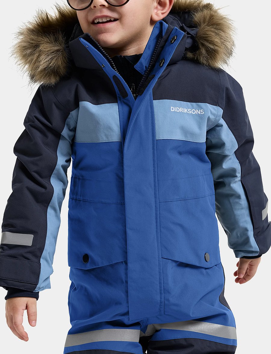 Didriksons - Bjärven Kids' Coverall - outerwear - ultramarine - 5