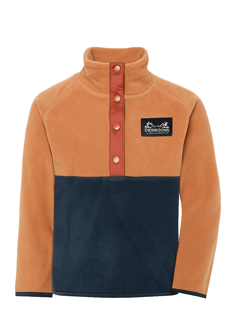 Didriksons - Monte Kids' Half Button - paksud joped - almond tree - 1