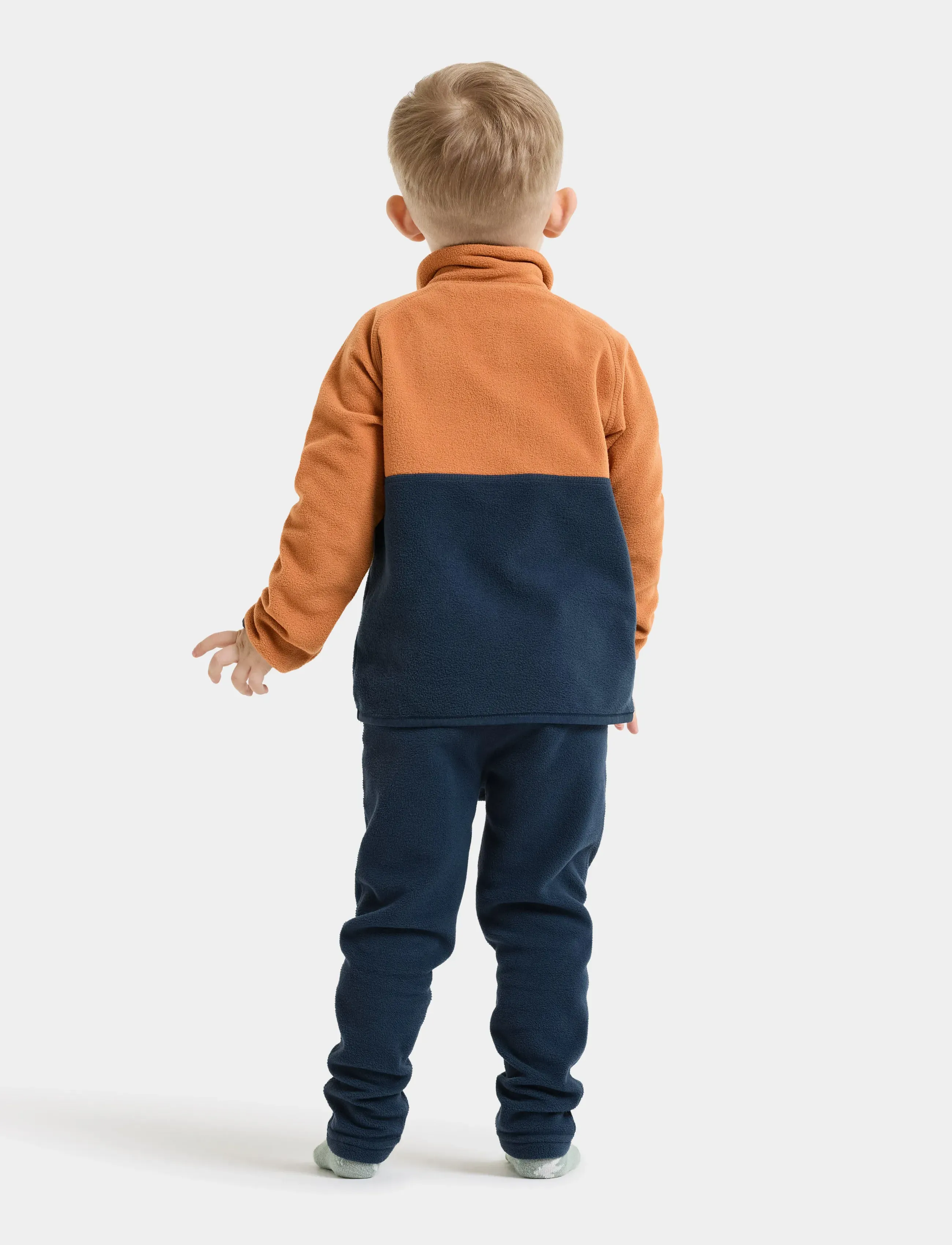 Didriksons - Monte Kids' Half Button - paksud joped - almond tree - 4