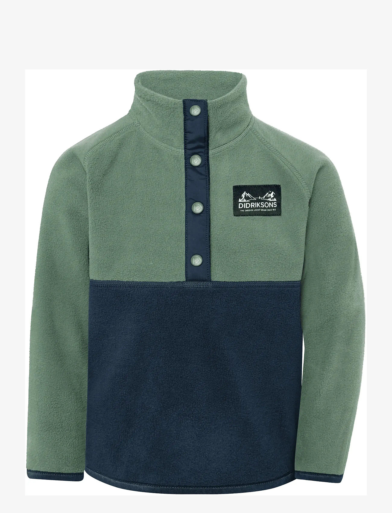 Didriksons Monte Kids' Half Button - Fleecejacke - DARK MOSS / khaki/green