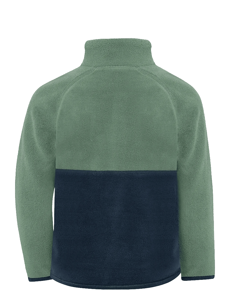 Didriksons - Monte Kids' Half Button - isolerade jackor - dark moss - 2