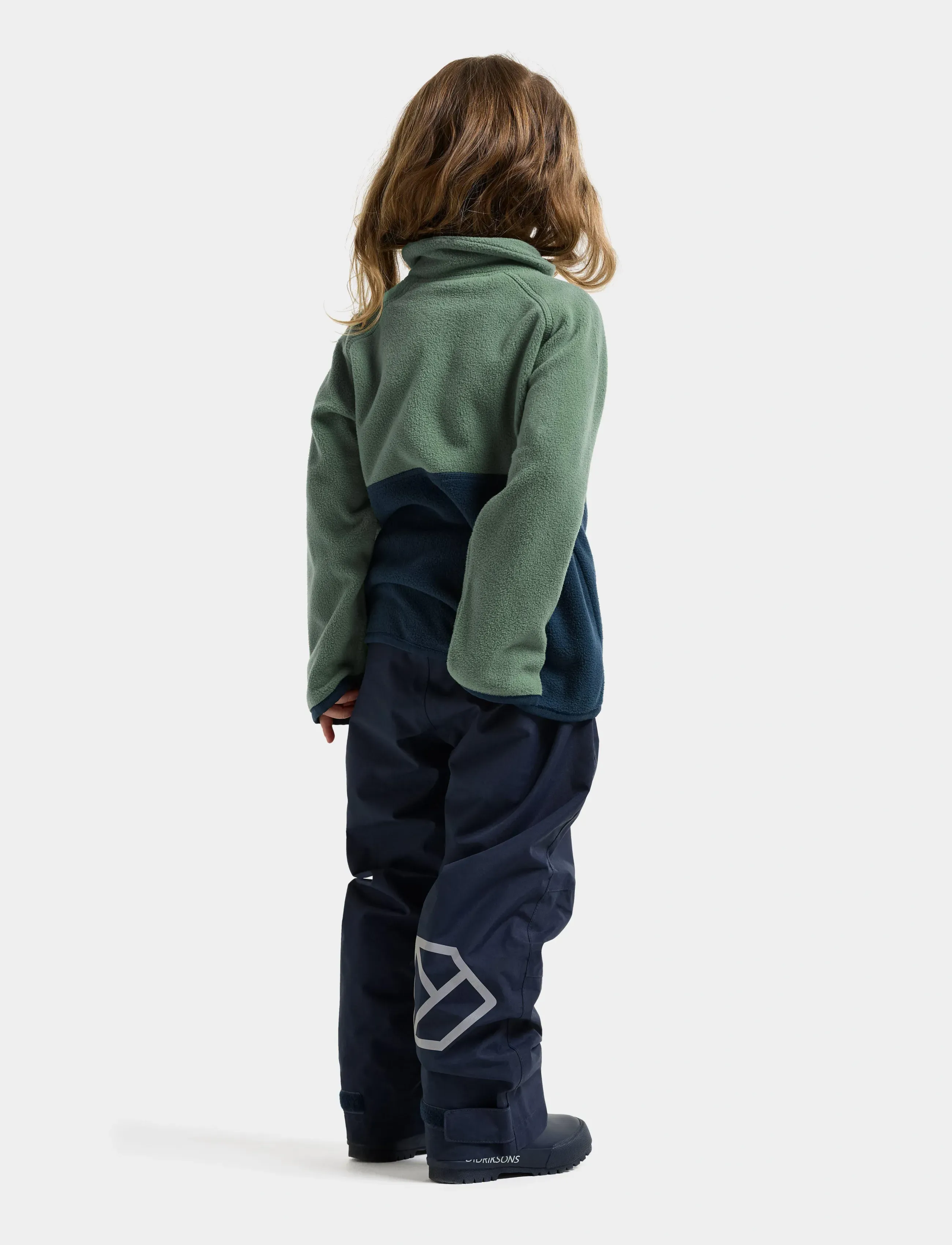 Didriksons - Monte Kids' Half Button - isolerade jackor - dark moss - 4