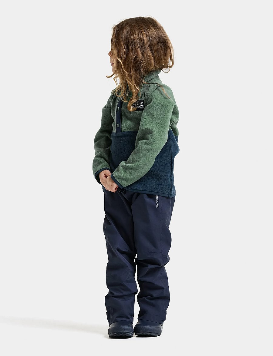 Didriksons - Monte Kids' Half Button - isolerade jackor - dark moss - 5