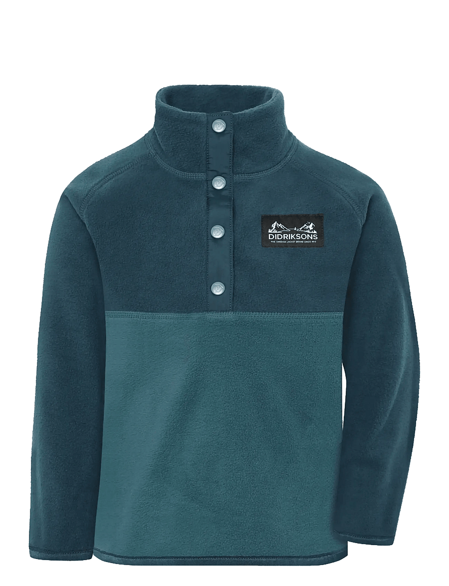Didriksons - Monte Kids' Half Button - isolierte jacken - mountain blue - 1