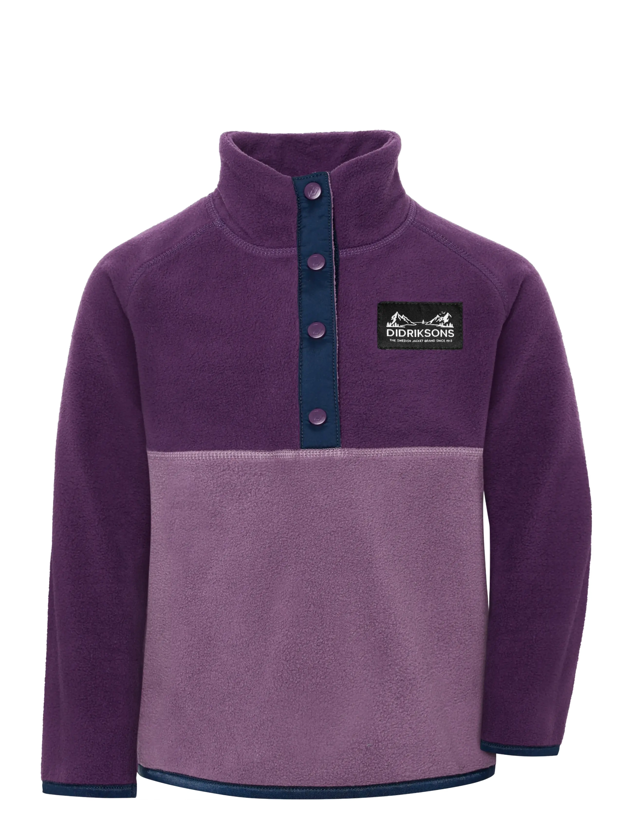 DIDRIKSONS Monte Kinder' Half Button Lila - 92 - Kinder