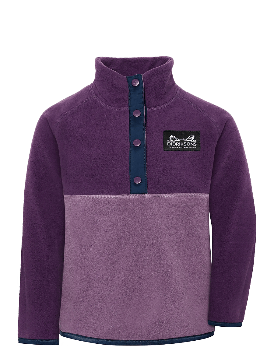 Didriksons - Monte Kids' Half Button - paksud joped - northen purple - 1