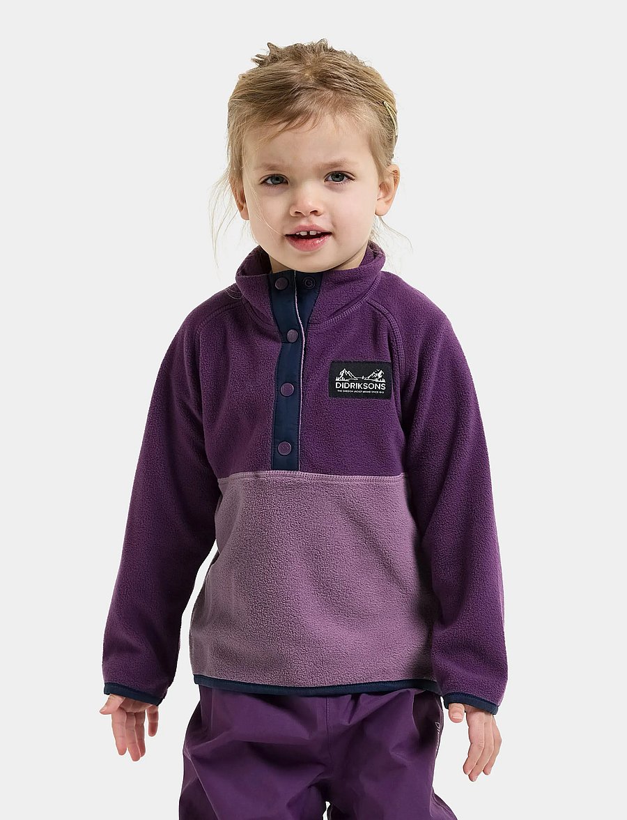 Didriksons - Monte Kids' Half Button - paksud joped - northen purple - 0