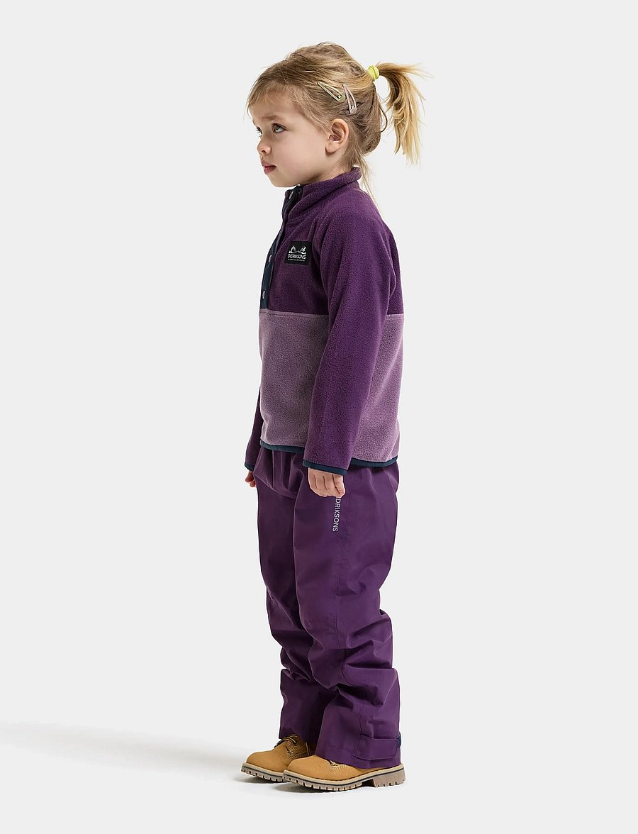 Didriksons - Monte Kids' Half Button - paksud joped - northen purple - 5