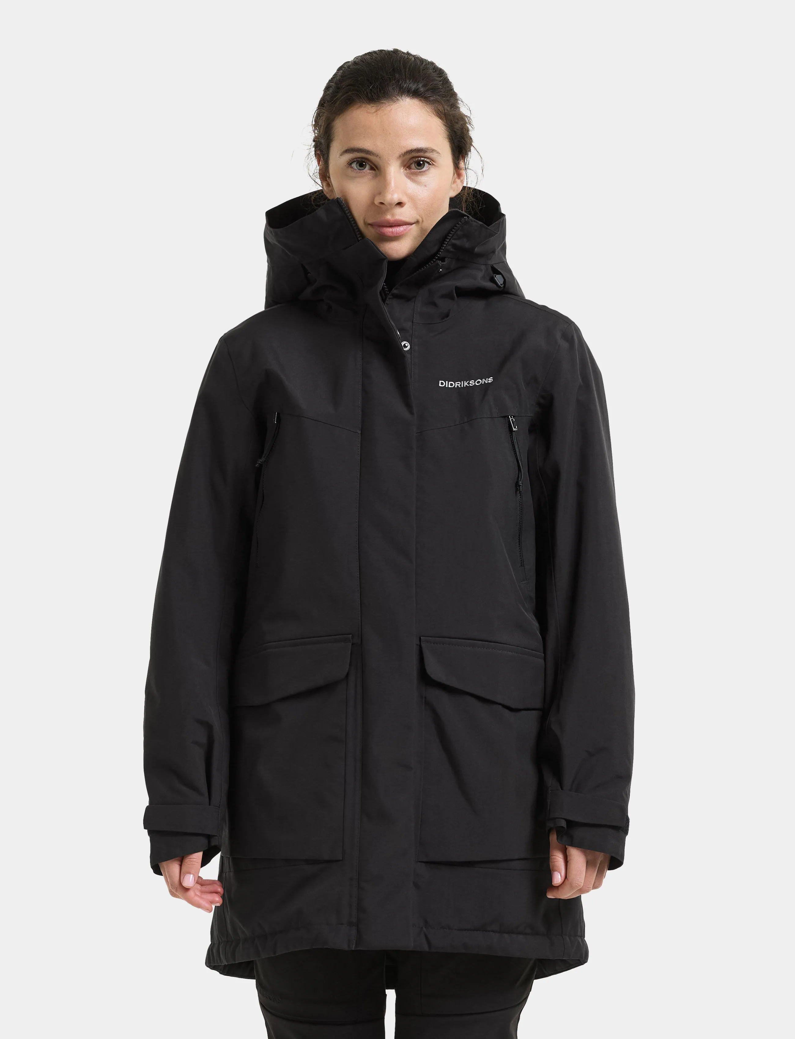 Didriksons Felia Parka, Damen, Parka, Schwarz, Gr.46