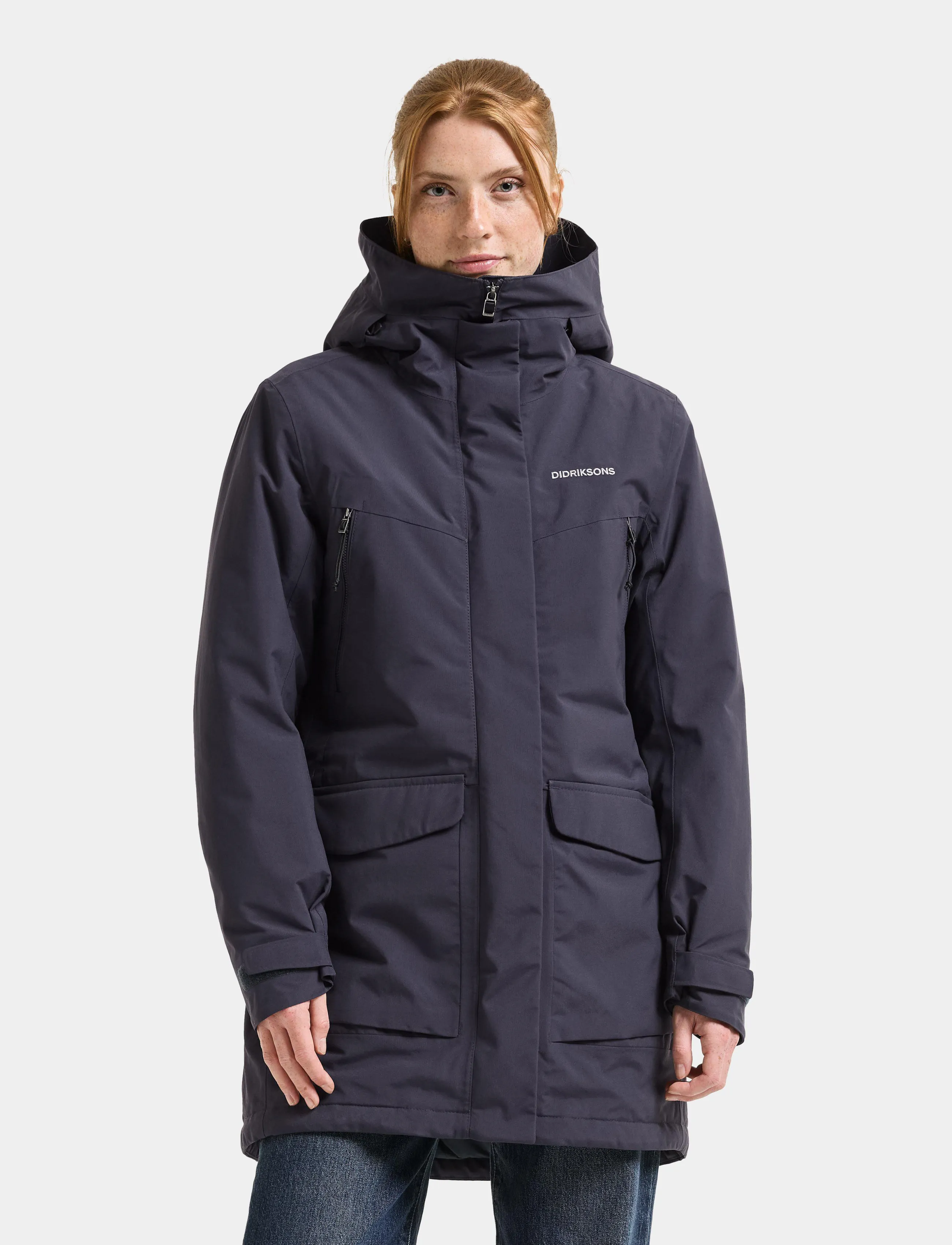 Didriksons Felia Parka, Damen, Parka, Marineblau, Gr.38