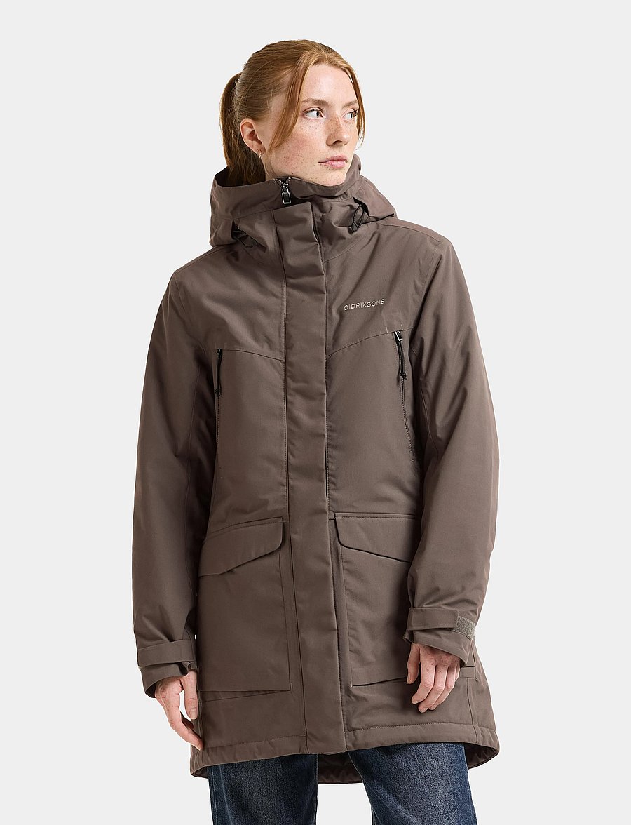 Didriksons - Felia Parka - jakker - mocha brown - 0