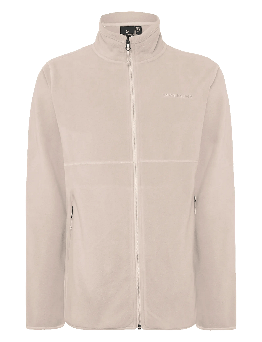 Didriksons - Vito Full-Zip - fleece og mellemlag - beach beige - 1
