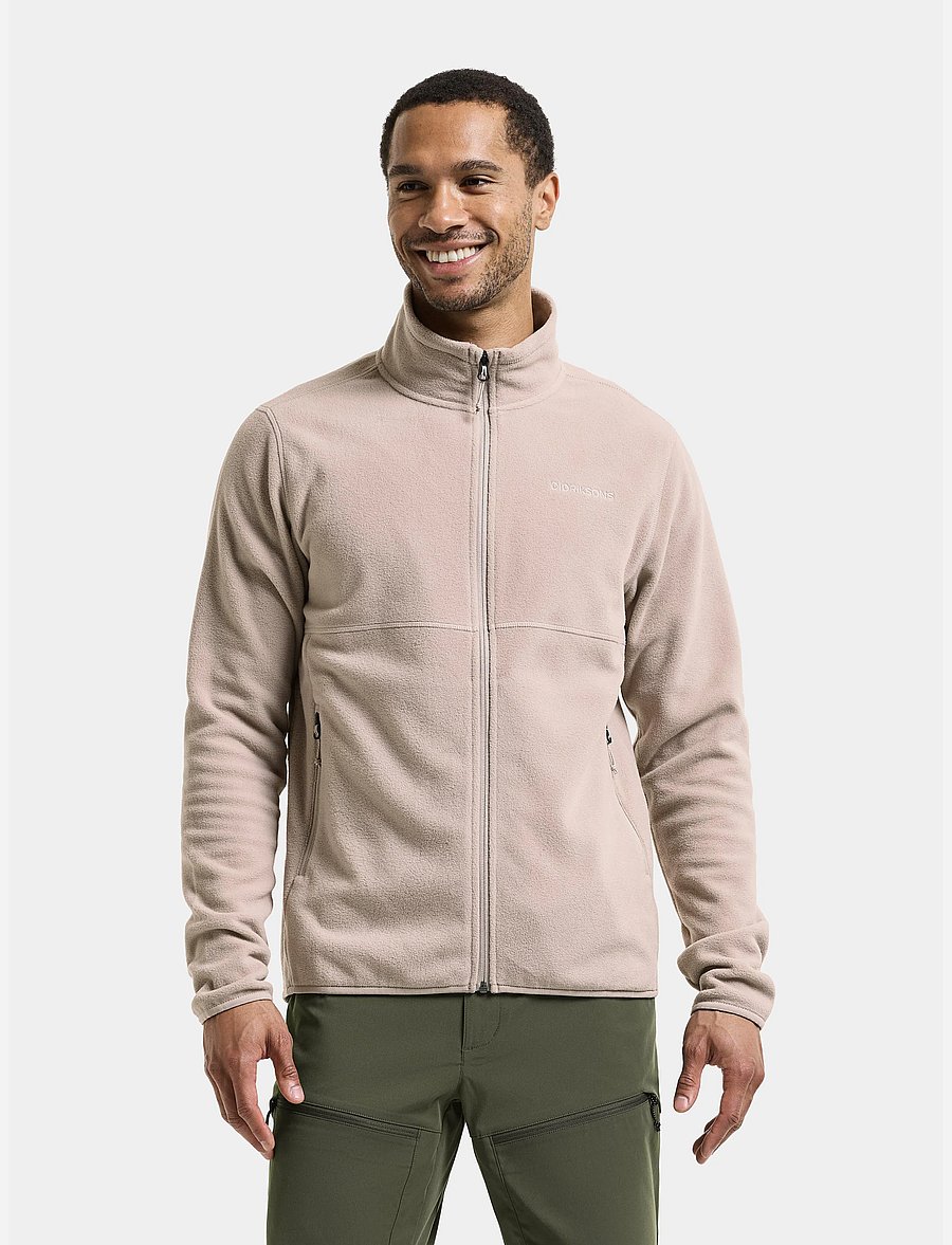 Didriksons - Vito Full-Zip - fleece og mellemlag - beach beige - 0