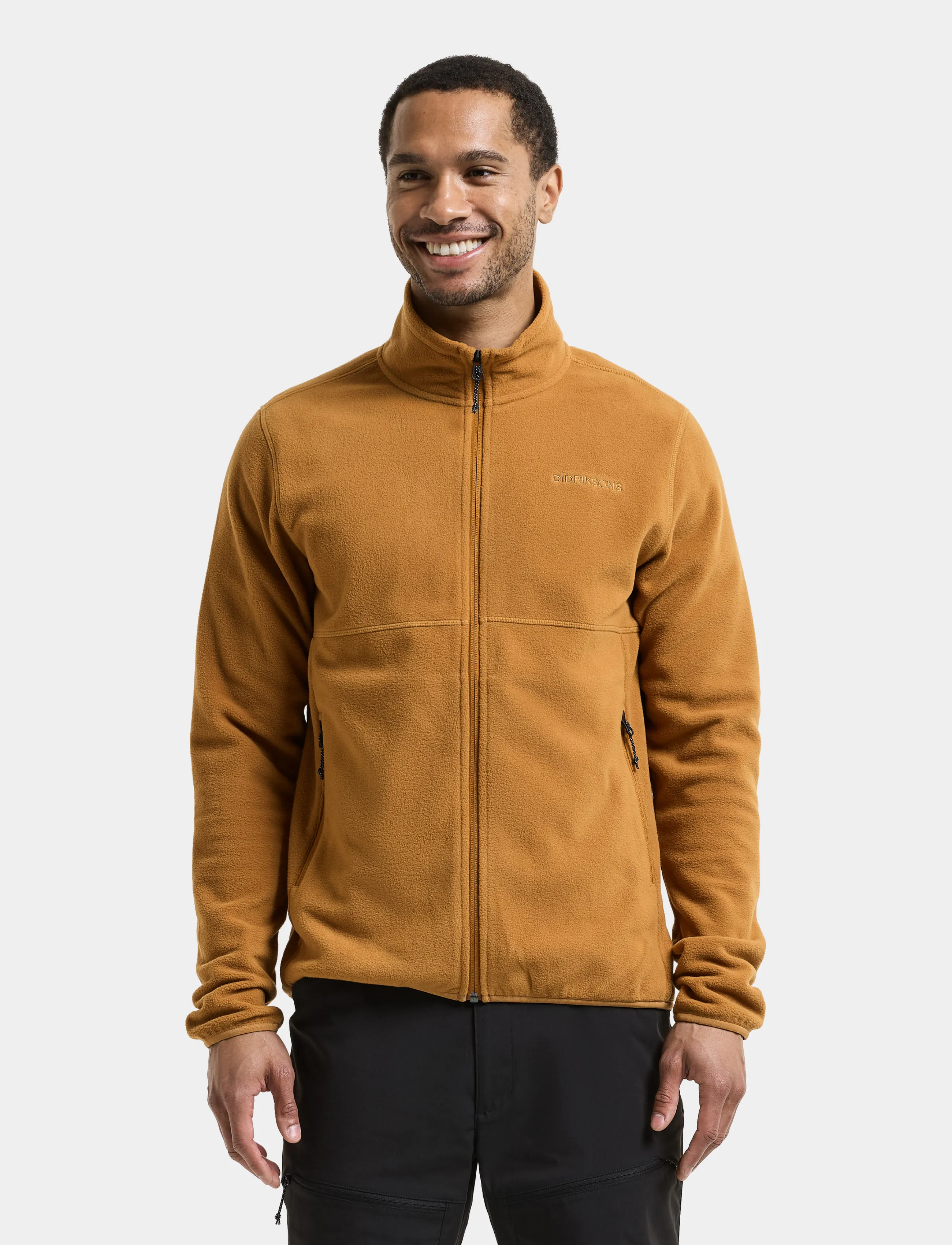 Didriksons - Vito Full-Zip - fleece og mellemlag - spice brown - 4