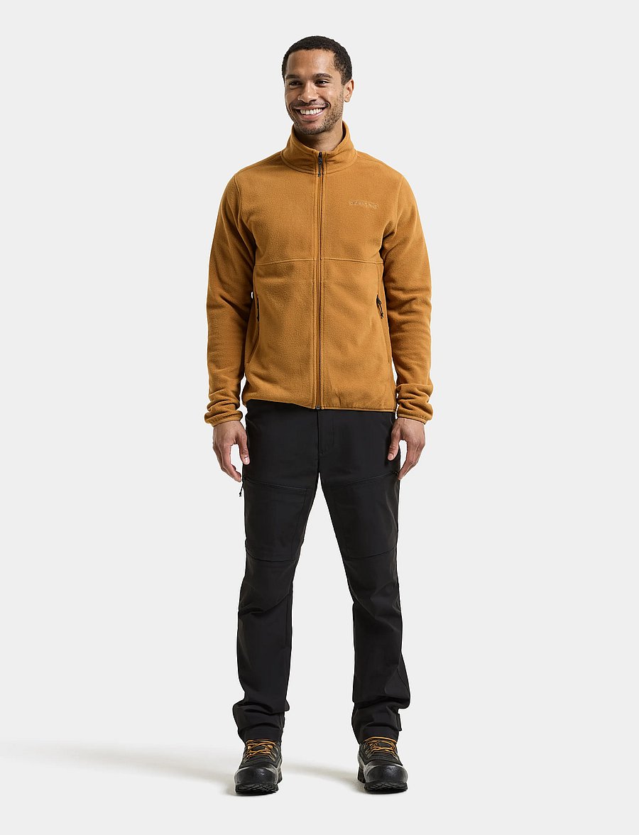 Didriksons - Vito Full-Zip - fleece og mellemlag - spice brown - 5