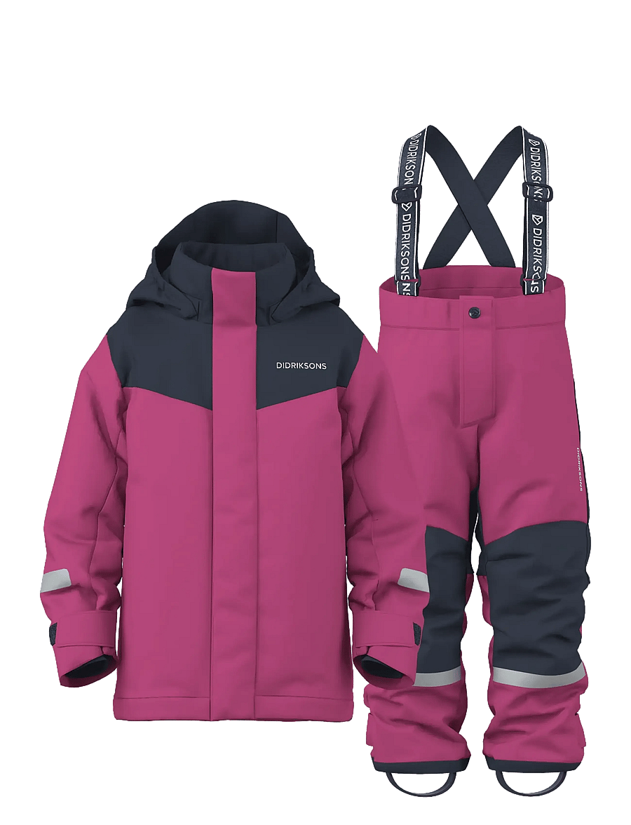 Didriksons - Skare Kids' Set - Õueriided - cactus pink - 1