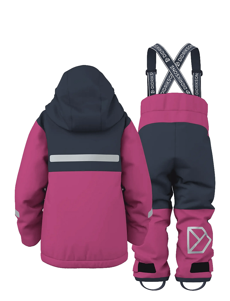 Didriksons - Skare Kids' Set - Õueriided - cactus pink - 2