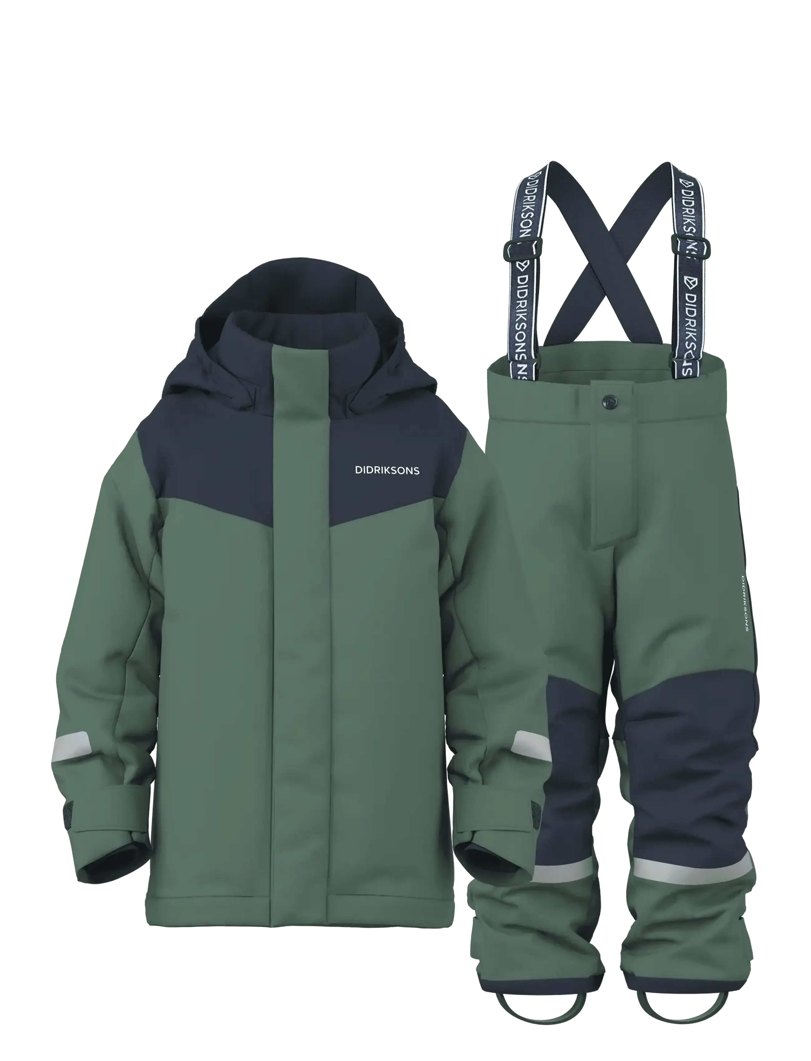 Didriksons Skare Kids' Set - Alles anzeigen - DARK MOSS / khaki/green