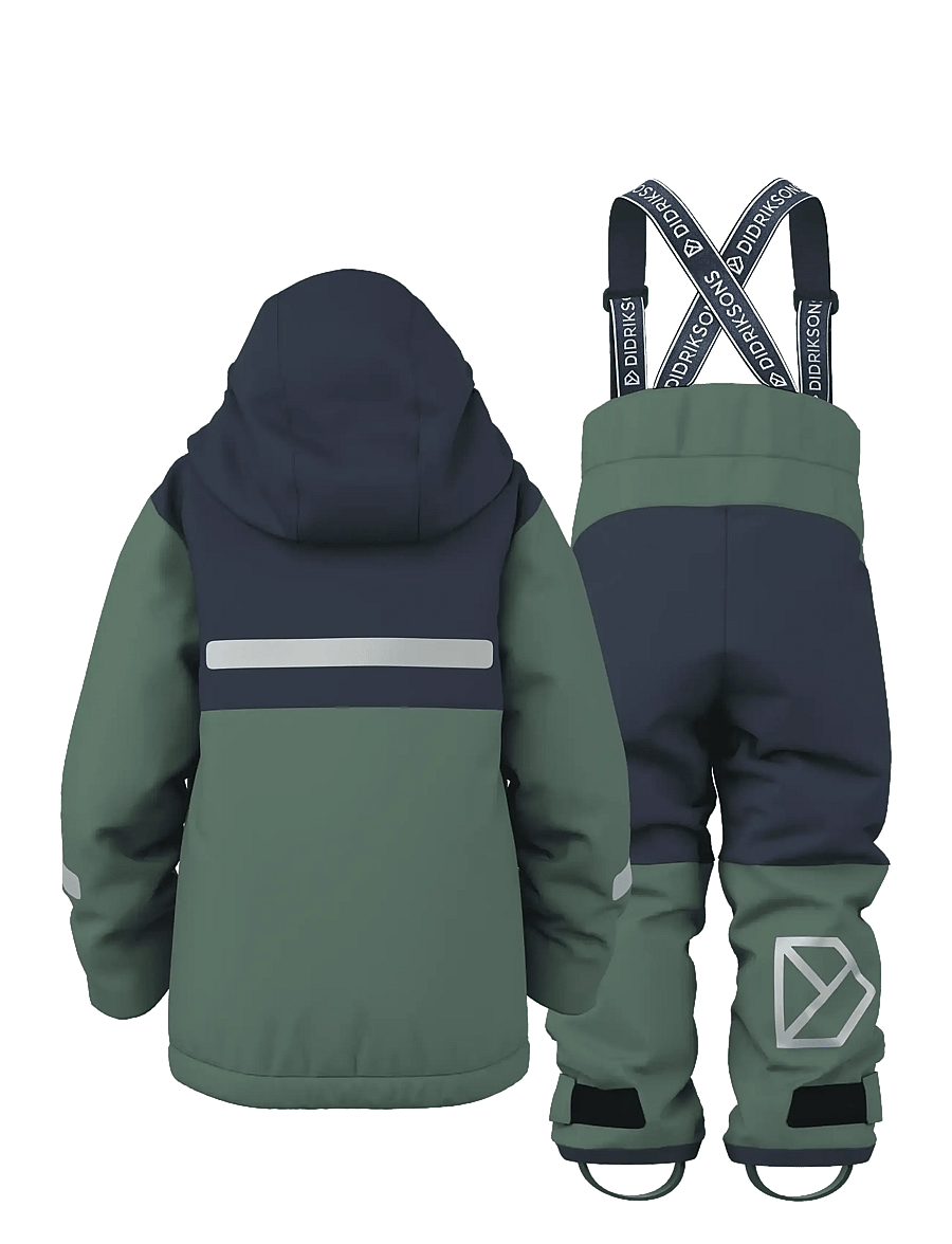 Didriksons - Skare Kids' Set - dark moss - 2