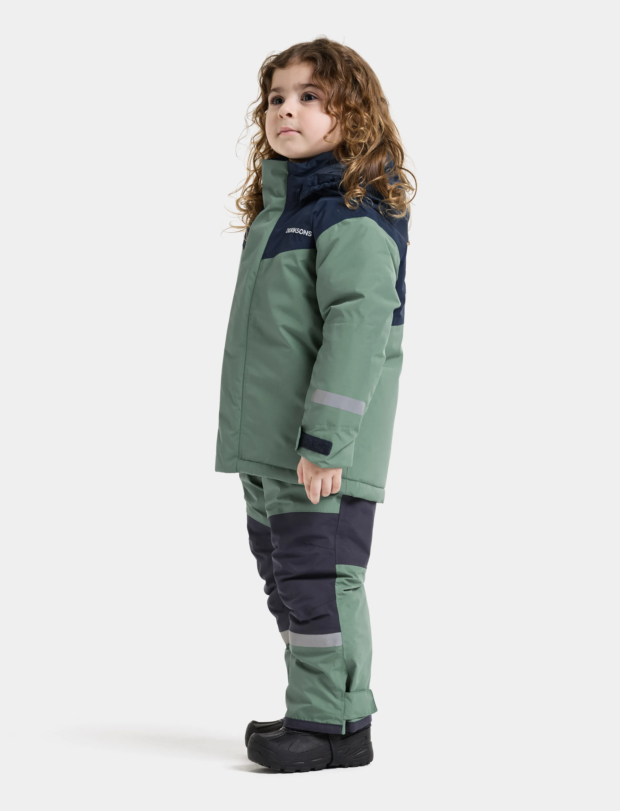 Didriksons - Skare Kids' Set - dark moss - 3