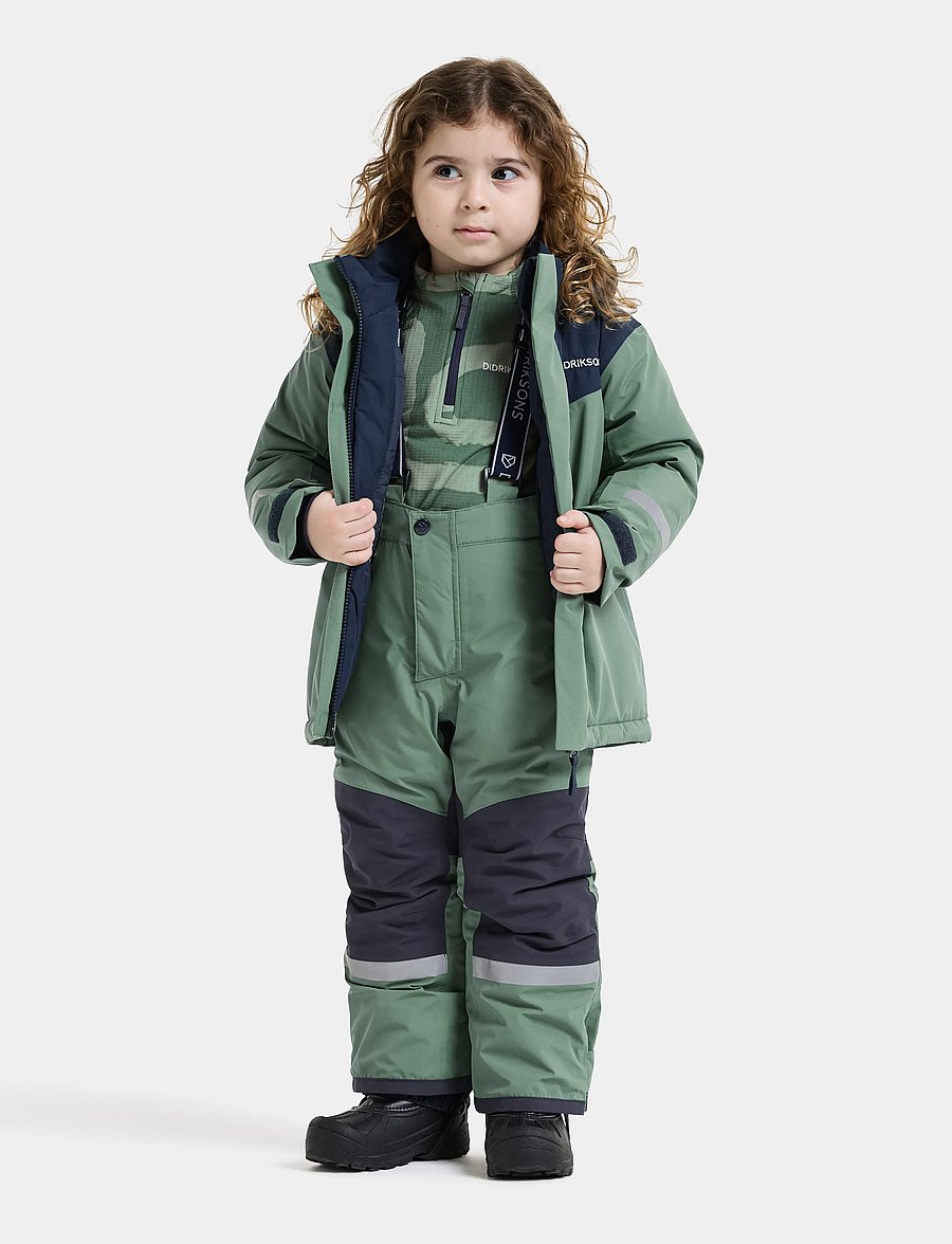 Didriksons - Skare Kids' Set - dark moss - 4