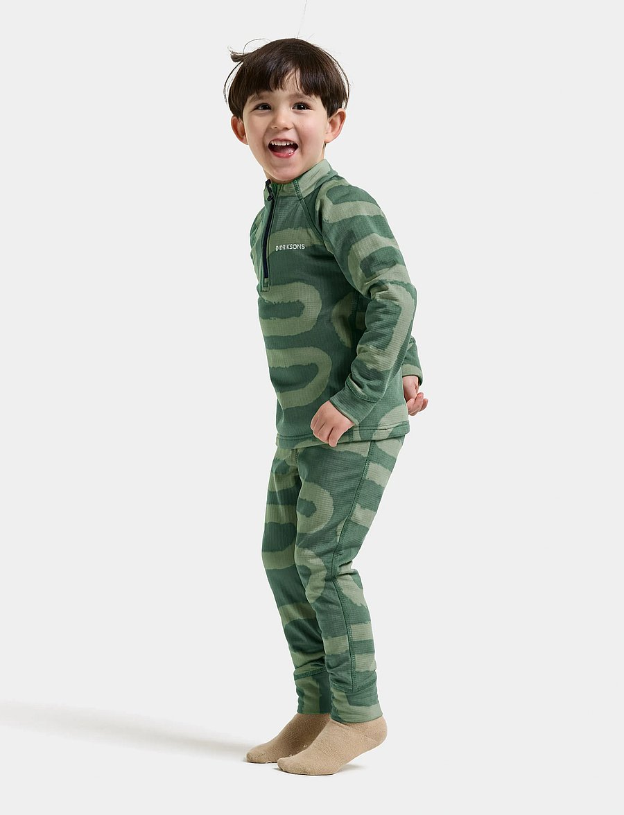 Didriksons - Jadis Printed Kids' Set - path dark moss - 5